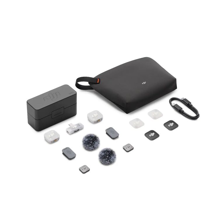 Micrófono Mic Mini 2 (2TX + 1RX Móvil + Estuche de carga)