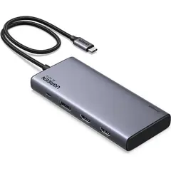 UGREEN - Revodok Pro Hub Multipuerto Tipo C 8 en 1 HDMI DISPLAYPORT 4K 60HZ CM639 / 35625