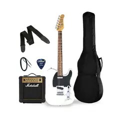 JAY TURSER - PACK GUITARRA ELECTRICA 17 JT-LT-IV-A-U; MARSHALL MG10 AMPLIFICADOR DE 10W; ACCESORIOS