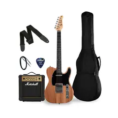 JAY TURSER - PACK GUITARRA ELECTRICA 18 JT-LT-N-A-U; MARSHALL MG10 AMPLIFICADOR DE 10W; ACCESORIOS