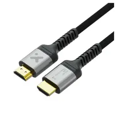 XTECH - Cable HDMI 2.1 8K 60Hz 48Gbps Trenzado 1.8m Macho a Macho Negro XTC-637