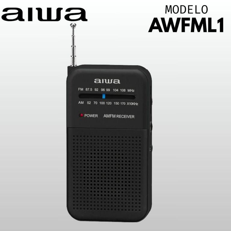 Radio analógico de bolsillo AM-FM portátil AWFML1