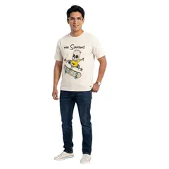 DISNEY CLASICOS - POLO SIMPSON HOMBRE MARFIL CHI