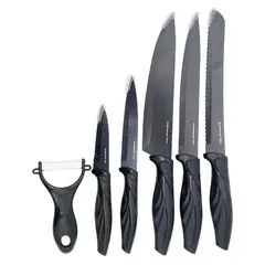 GENERAL - Set De Cuchillos De Acero Diseño Europeo Stainless Steel