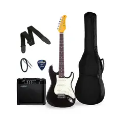 JAY TURSER - PACK GUITARRA ELECTRICA 39 JT-30-BK-A-U; MCALLISTER EGA15 AMPLIFICADOR 15W; ACCESORIOS