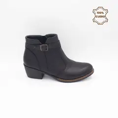 FAR WEST - Botines Niña Dalia Cuero Negro