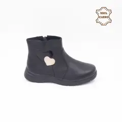FAR WEST - Botines Charol Niña Cayetana Cuero Negro