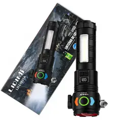 GENERICO - Linterna Led Potente 30w Senderismo Camping Recargable Usb