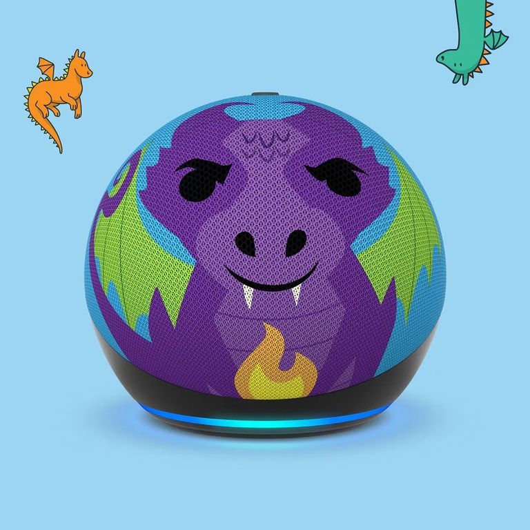 Parlante Inteligente Dragón para Niños con Comando d Voz - Diseño Divertido