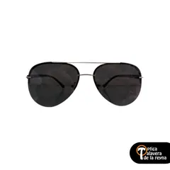 GENERICO - Lentes de Sol Tendencia Diseño Piloto color negro y gris
