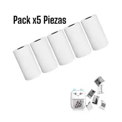 GENERICO - 5 Rollos de Papel TérmicoPara Mini Impresora Inalambrica