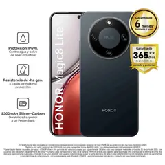 HONOR - Celular Magic 8 Lite 8GB 512GB Midnight Black