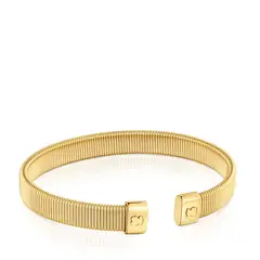 TOUS - Pulsera Esclava De Acero Dorado 8 Mm Bulevard