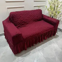 SALA FABULOSA - Funda de mueble 3-2-1 alto relieve Natural Culture - Guinda