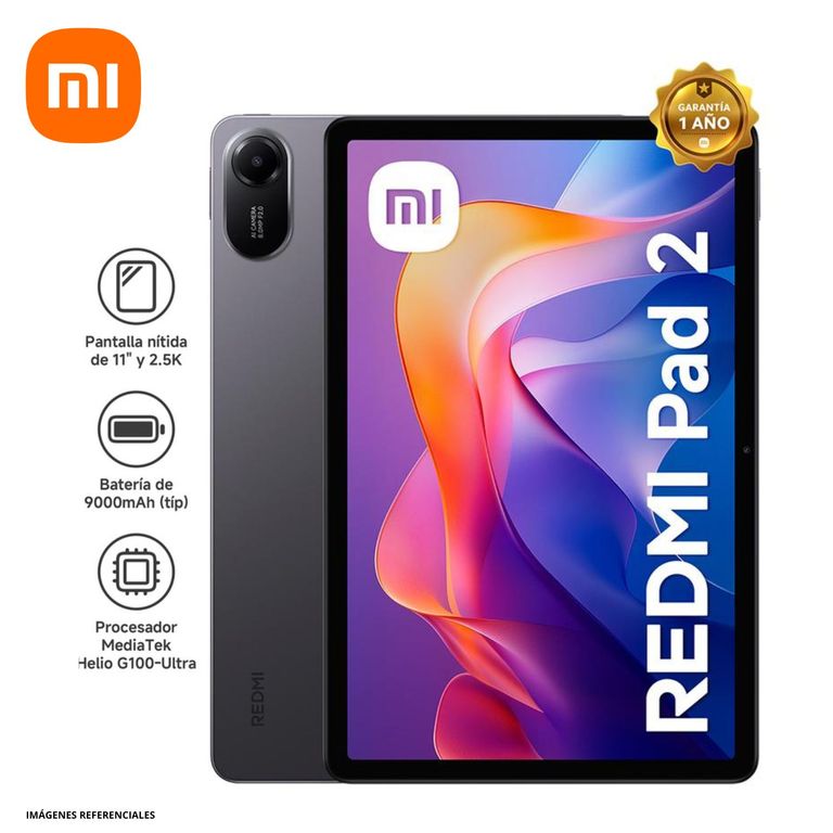 Tablet Redmi Pad 2 Gris 4 GB RAM 128 GB