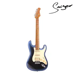 SMIGER - Guitarra Eléctrica L G2 PRO Tipo Strat HSS Azul Profesional con Accesorios