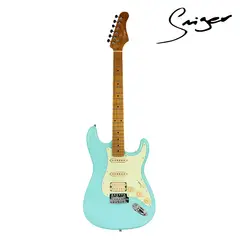 SMIGER - Guitarra Eléctrica Celeste Vintage L-G2-PRO Tipo Strat HSS Profesional con Accesorios