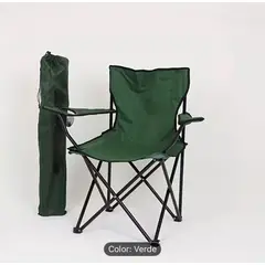 GENERICO - Silla Plegable Para Playa Camping Terraza con Apoyabrazos Premium