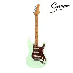 SMIGER - Guitarra Eléctrica Verde L-G2-PRO-S Tipo Strat Profesional con Accesorios