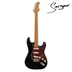 SMIGER - Guitarra Eléctrica Negra L G2 PRO S Tipo Strat SSS Profesional con Accesorios