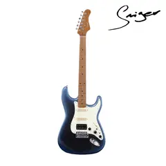 SMIGER - Guitarra Eléctrica con Efectos Azul Tipo Strat HSS L G2 i3 Sonido Profesional y Bluetooh