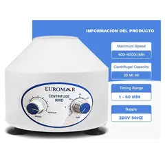 GENERICO - Centrifuga Análoga 6 Tubos Laboratorio Plasma