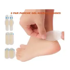 GENERICO - 6 PZAS parches de gel hidrocoloides para ampollas , adhesivos resistentes al agua en 3 formas