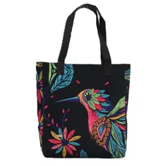 CHULA TULUM - CARTERA MODELO TOTE YUTE DISEÑO COLIBRI ARTE
