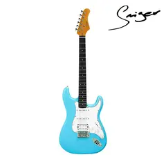 SMIGER - Guitarra Eléctrica L-G1M-H Celeste HSS Profesional con Accesorios