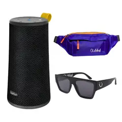 EARFUN - Parlante UBOOM 24W Negro + Lentes Gudshet Negro + Canguro Gudshet