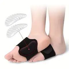 GENERICO - Soporte Plantar Para Pie Plano Almohadilla de Gel Par Alivio Fascitis Plantar