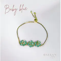 GENERICO - Pulsera flor Clavel dorado mujer