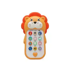 GENERICO - CELULAR PARA BEBÉ MODELO LEÓN - A PILAS CON SONIDOS Y LUCES