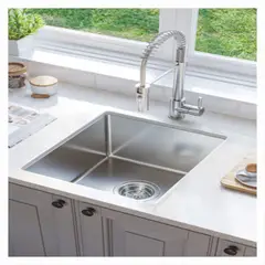 MAGIC - LAVADERO PREMIUM PESADO DE COCINA 60x45 Satinado - Acero Inoxidable