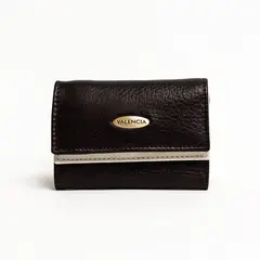 VALENCIA LEATHER - BILLETERA MONEDERO COMPACTO DAMA VALENCIA