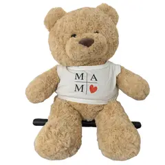 GENERICO - Oso de Peluche Gigante 60cm Antialérgico Personalizado Día de la Madre Regalo diseño Mamá-1