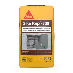 SIKA - Mortero Reforzado con Fibras para Reparación Rep®-500 x 30Kg