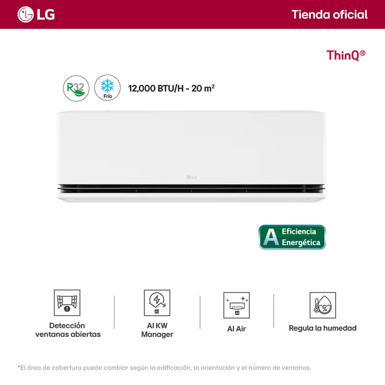 AIRE ACONDICIONADO DUAL COOL CON IA 12