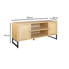 MASIVA HOME - Mesa de TV 55 industrial Ana Beige -