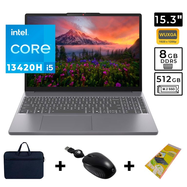 LAPTOP IDEAPAD SLIM 3 15IRH10 - INTEL CORE I5-13420H, RAM 8GB DDR5, 512GB SSD, INTEL UHD GRAPHICS