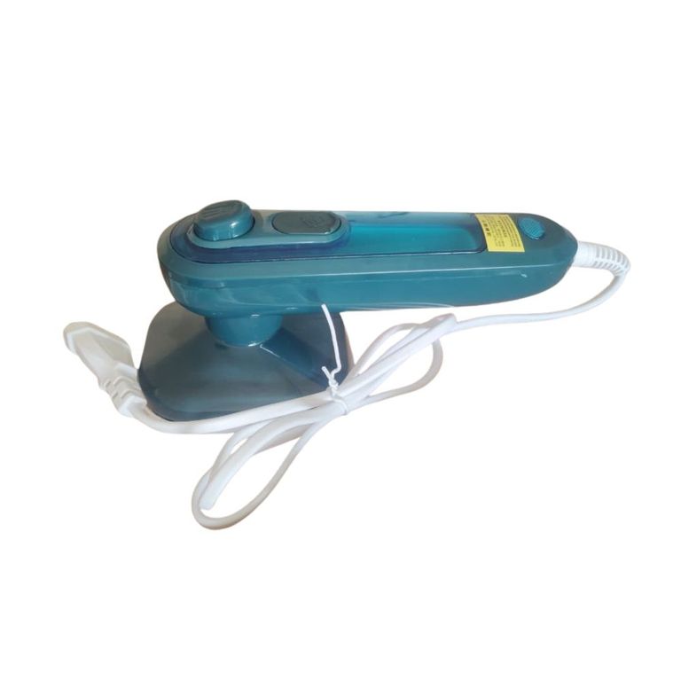 Mini Plancha a Vapor Portatil Verde Con Rociador de Agua