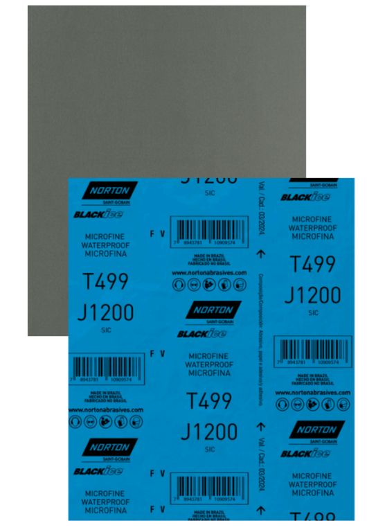 LIJA AL AGUA T499 9''X11 GR 1500  - PACK X14 UNIDADES