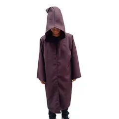 GENERICO - Capa túnica de las guerras de las galaxias Jedi marrón Niños