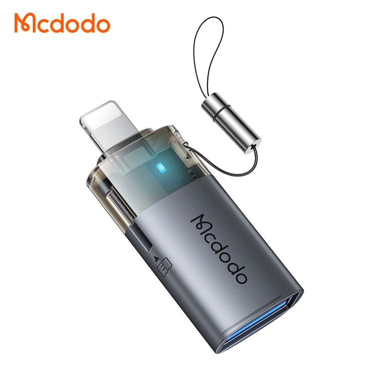 Lector de Memorias Para Iphone - microSD y USB - Lightning