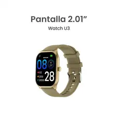 MOVISUN - Smartwatch Watch U3 – 2.01 pulgadas TFT, Llamadas Bluetooth, IP67, Ritmo Cardíaco, Deportes, Notificaciones