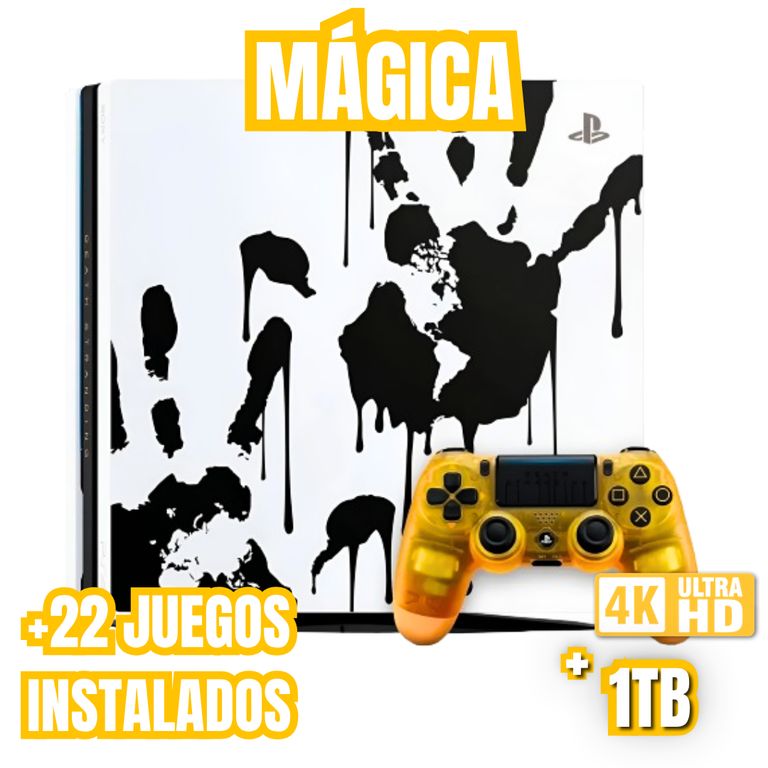 CONSOLA PLAYSTATION PS4 PRO 1TB MAGICA REACONDICIONADA DEATH STRANDING