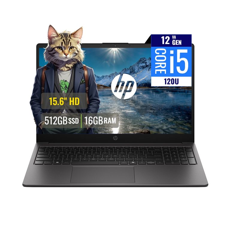 Laptop 250R G10 Intel Core 5 120U 16GB RAM 512 SSD M.2 15.6 LCD HD FreeDOS