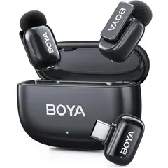 BOYA - Mini 2 micrófono inalámbrico USB C cancelación de ruido 30 horas