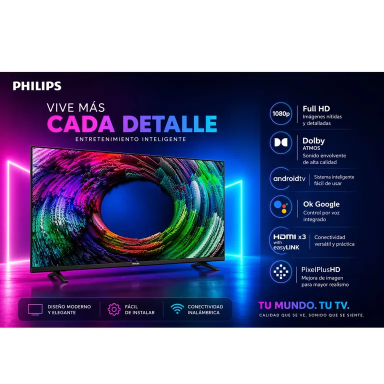 TELEVISOR HD SMART LED 32″ ANDROID 32PHD6917