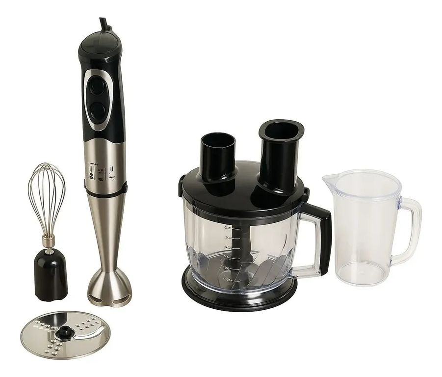 Batidora de Inmersión 6 en 1 1100W Multifuncional con Procesador 2L